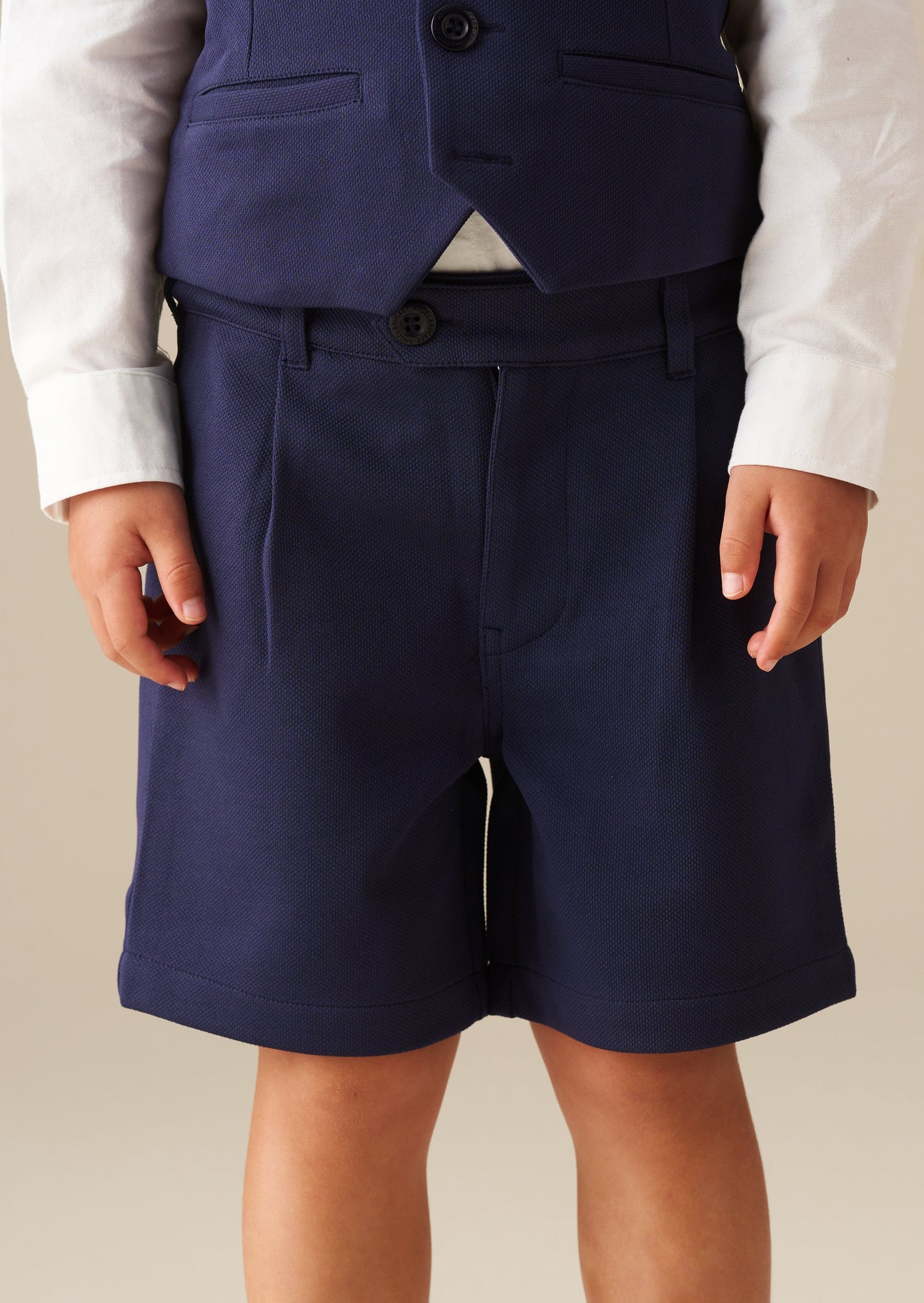 Boys Navy Occasion Shorts | Angel & Rocket