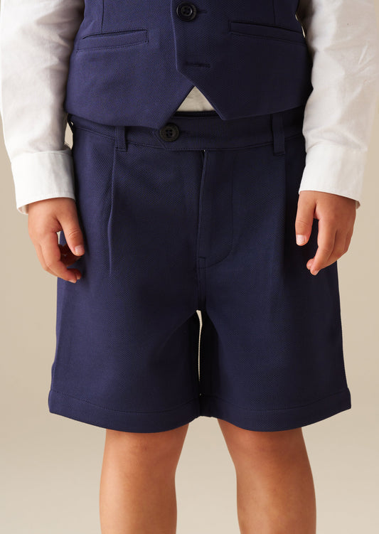 Boys Navy Occasion Shorts | Angel & Rocket