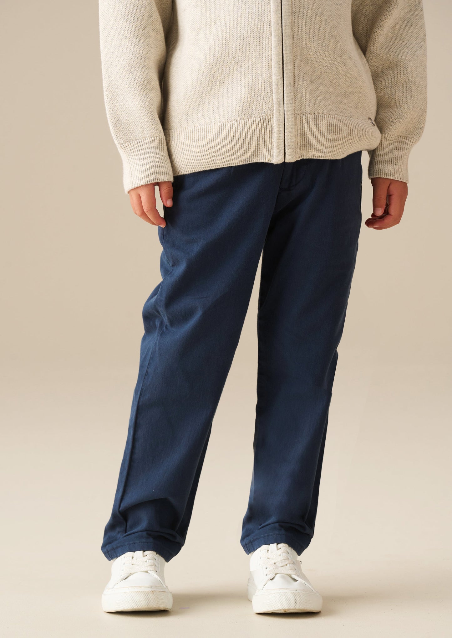 Boys Classic Navy Slim Fit Smart Chinos | Angel & Rocket