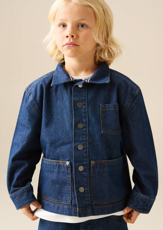 Boys Indigo Classic Denim Jacket | Angel & Rocket