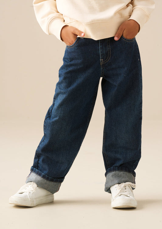 Boys Indigo Straight Fit Jeans | Angel & Rocket