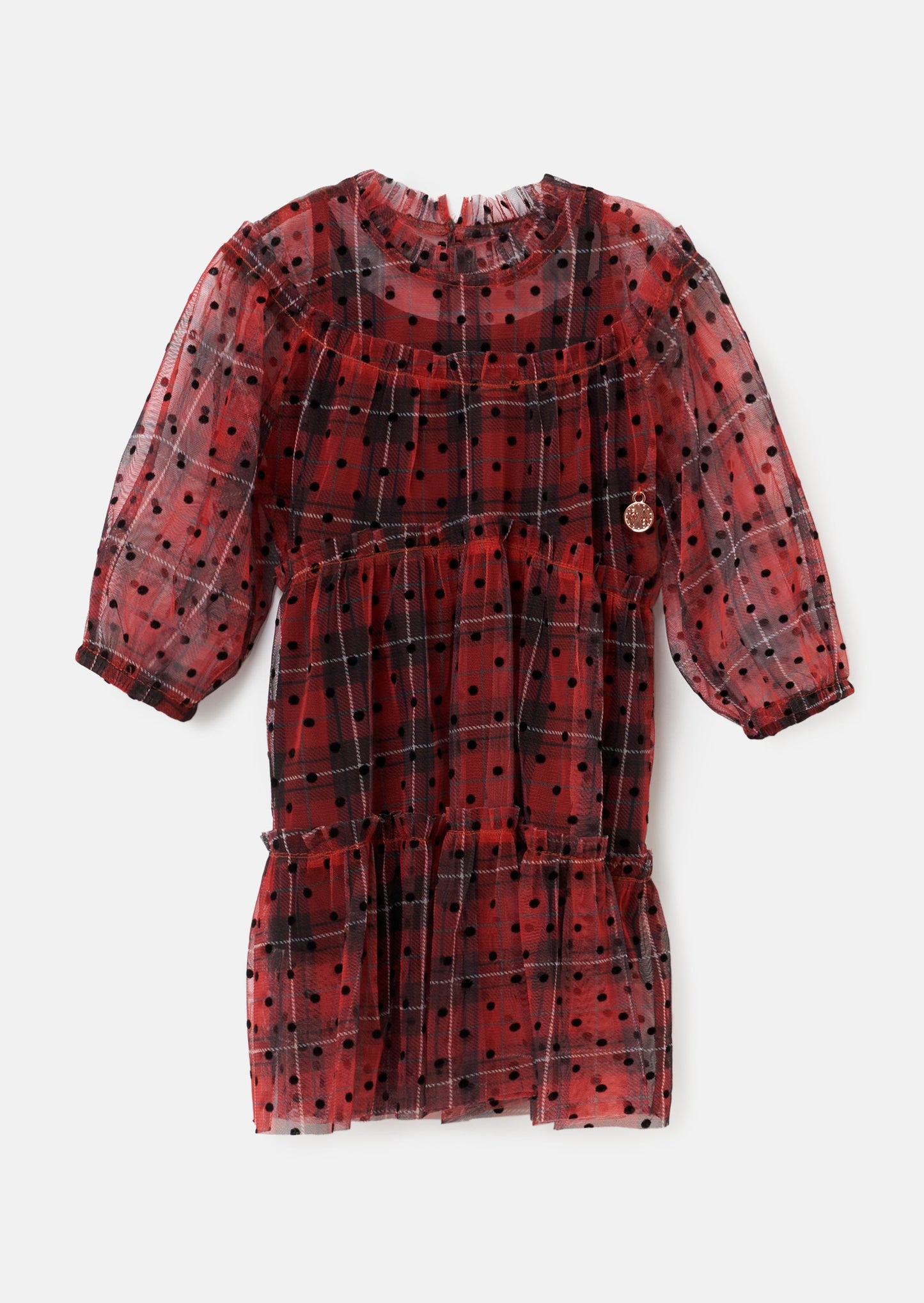 Red Tartan Dress Baby Girl | Angel & Rocket