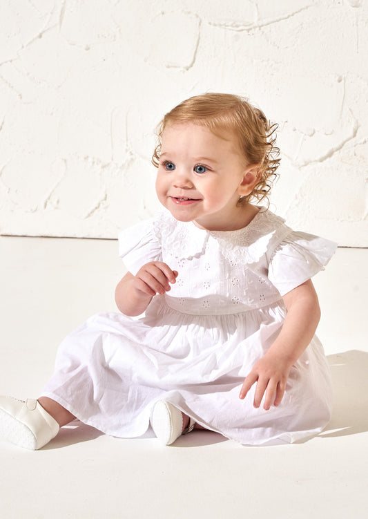 Baby Girl White Dress | Angel & Rocket