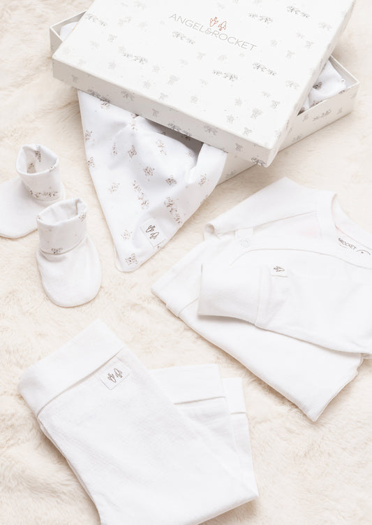 Organic Cotton Baby Gift Set | Angel & Rocket