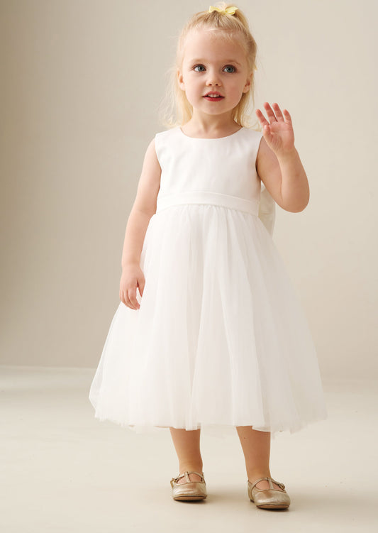 Baby & Toddler White Flower Girl Dress | Angel & Rocket