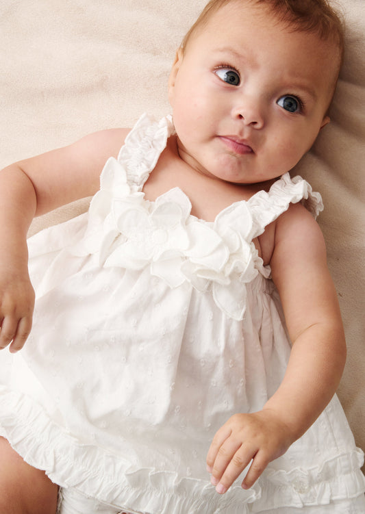 Baby Girls Daisy Swing Dress & Bloomers | Angel & Rocket