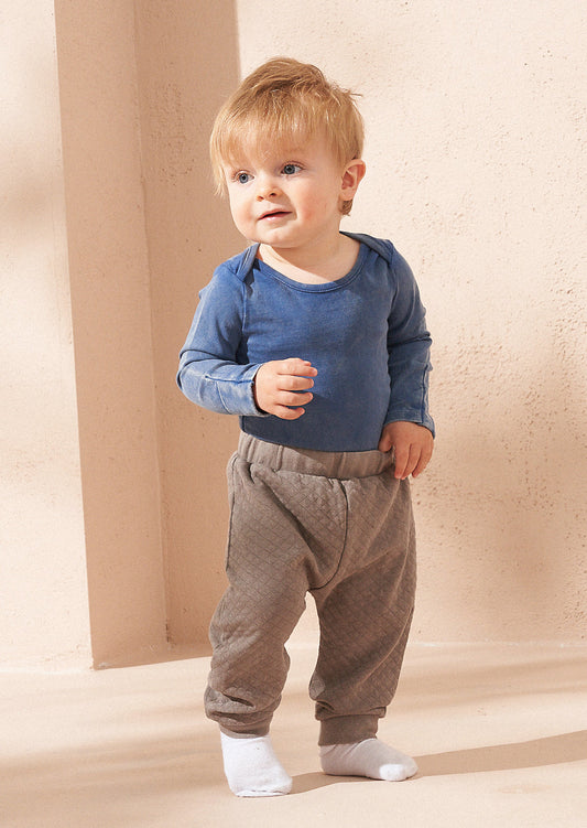 Baby Boy Bodysuit & Textured Joggers Set | Angel & Rocket