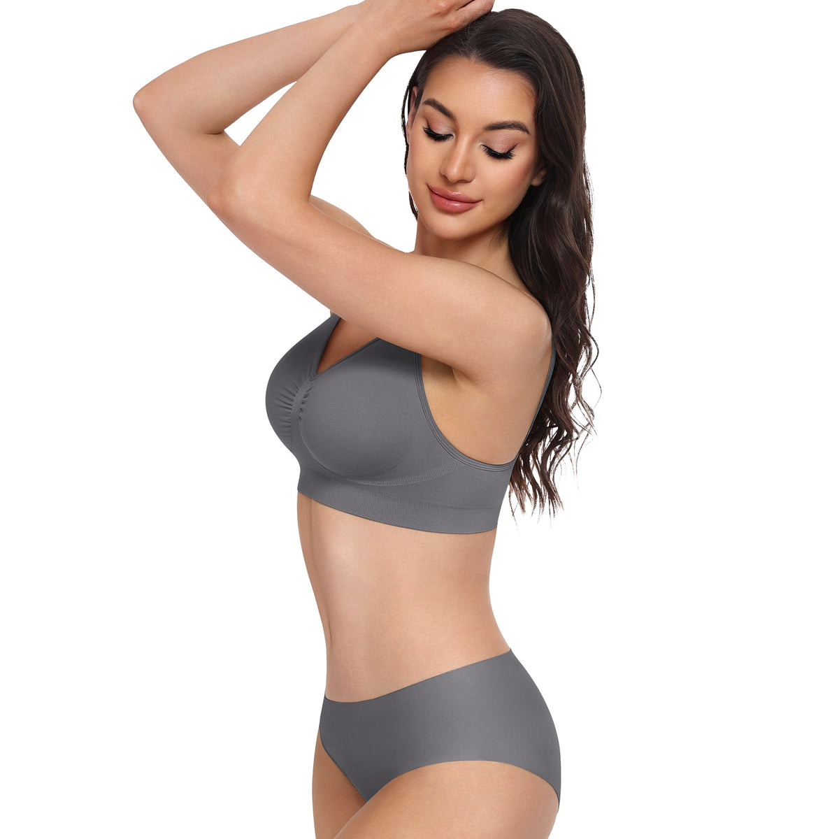 Deep V Wireless Comfortable Bra