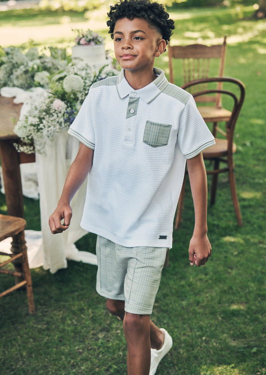 Boys Checked Shorts | Angel & Rocket