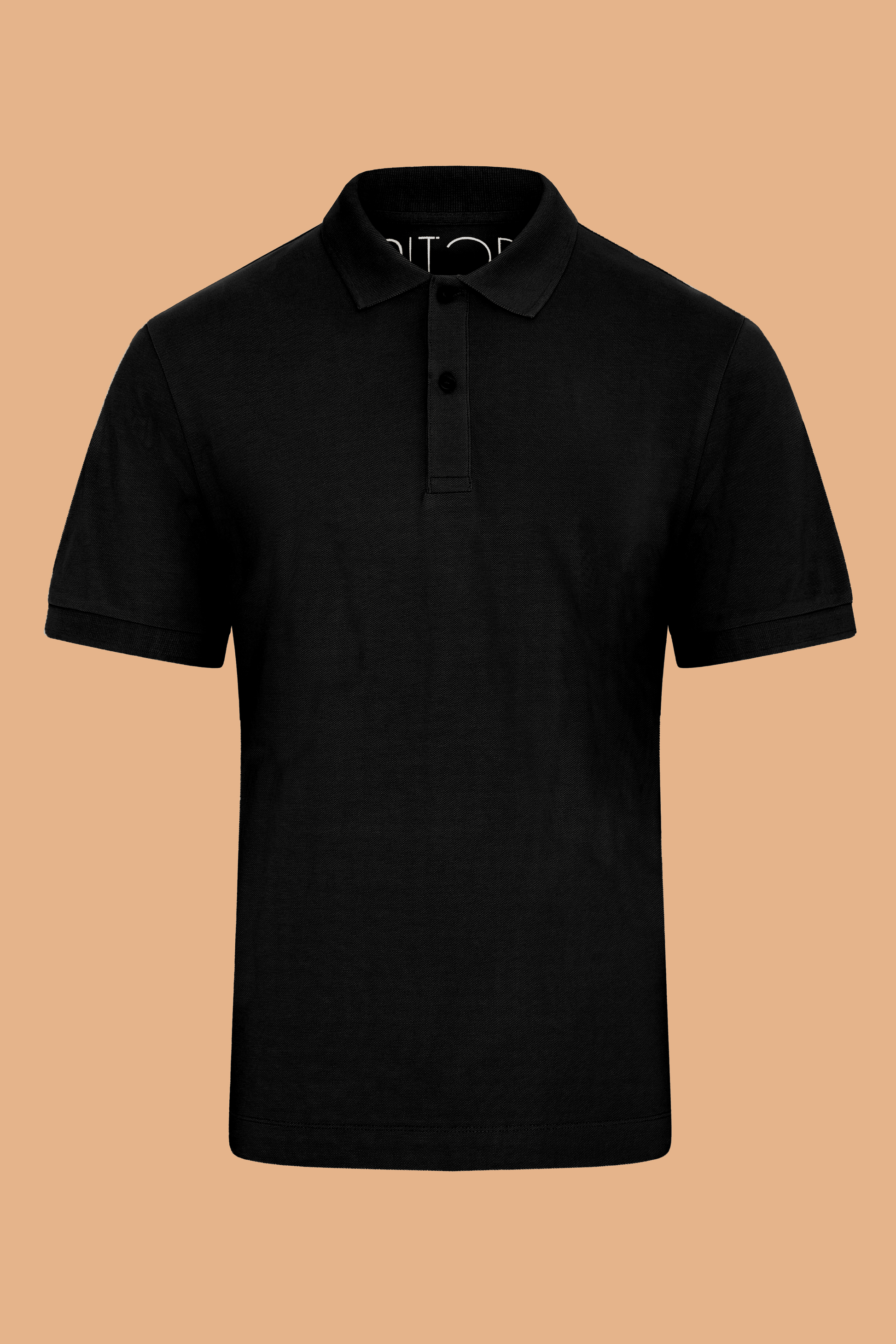 Pitod Black Organic Cotton Polo Shirt – Unisex