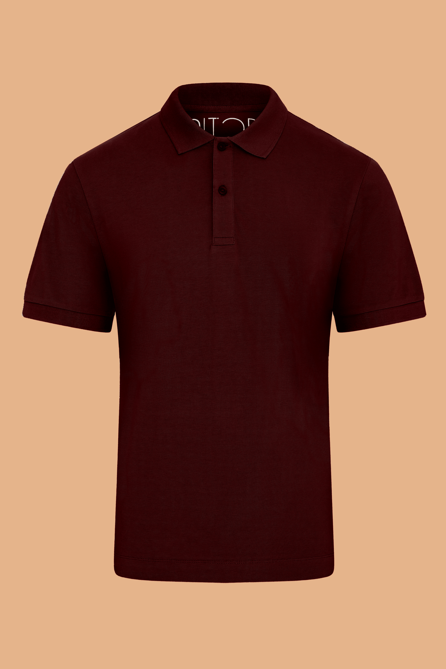 Pitod Burgundy Organic Cotton Polo Shirt – Unisex