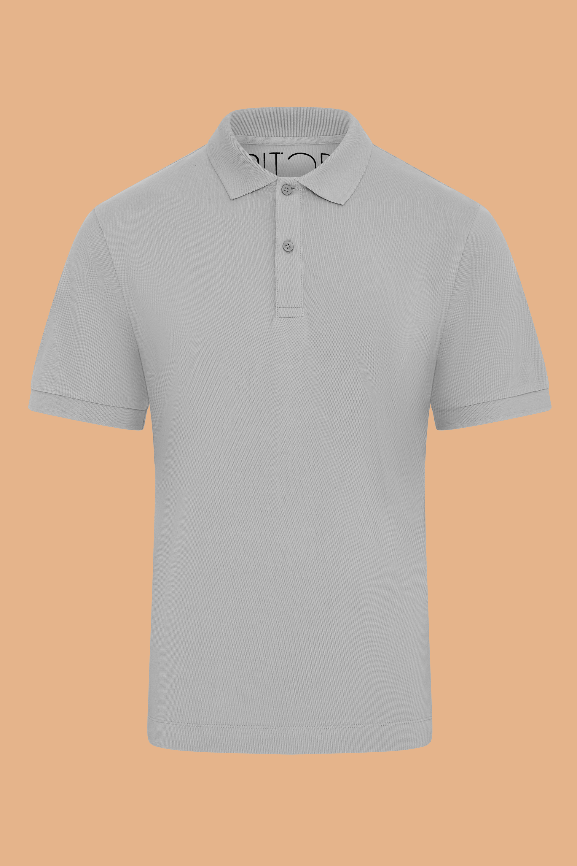 Pitod Heather Grey Organic Cotton Polo Shirt – Unisex