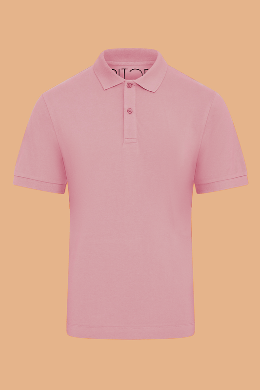 Pitod Cotton Pink Organic Cotton Polo Shirt – Unisex
