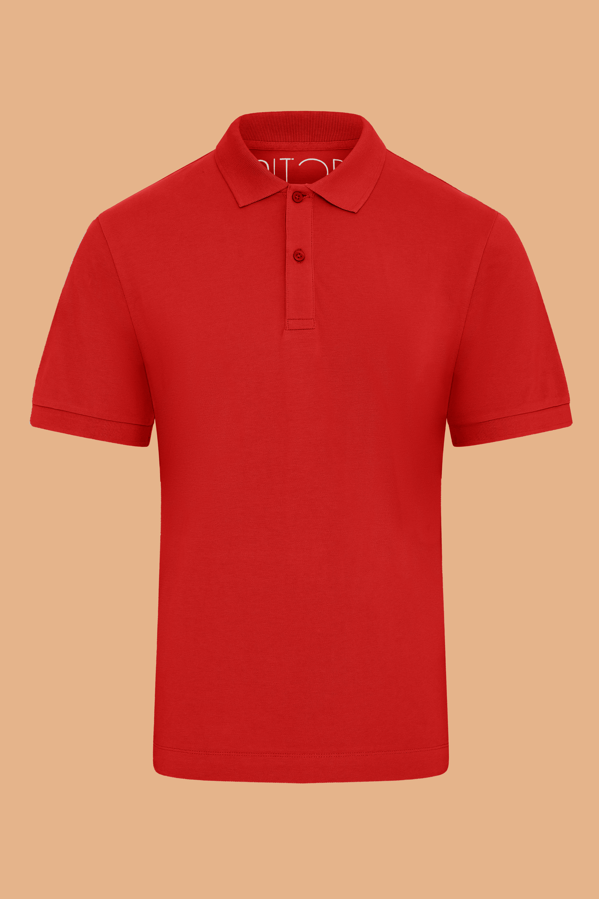 Pitod Red Organic Cotton Polo Shirt – Unisex