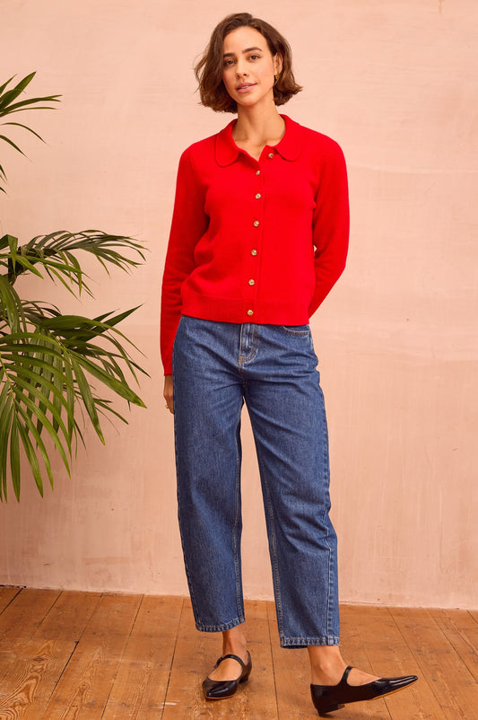 Aspiga Ladies Barrel Organic Cotton Jean Mid Wash
