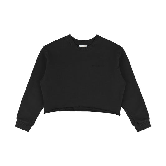 potter cropped crewneck sweatshirt - after dark / x