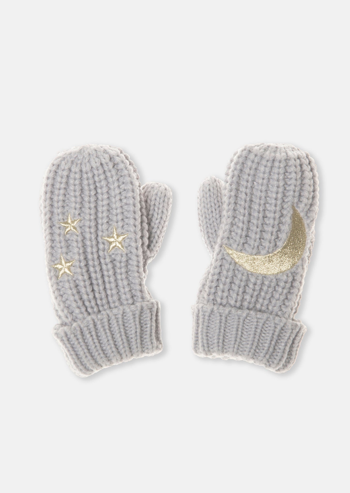 Rockahula Moonlight Knitted Mittens Grey 3-6 Years