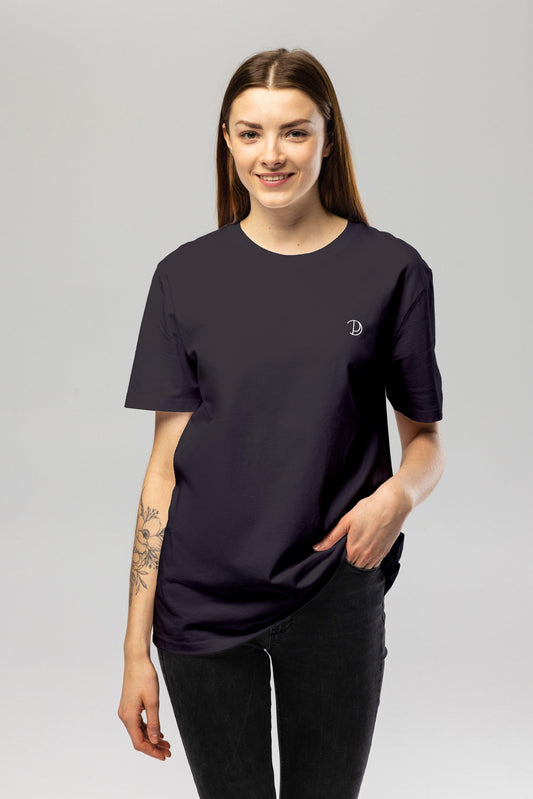 Chest Logo Anthracite Organic Cotton T-Shirt – Unisex