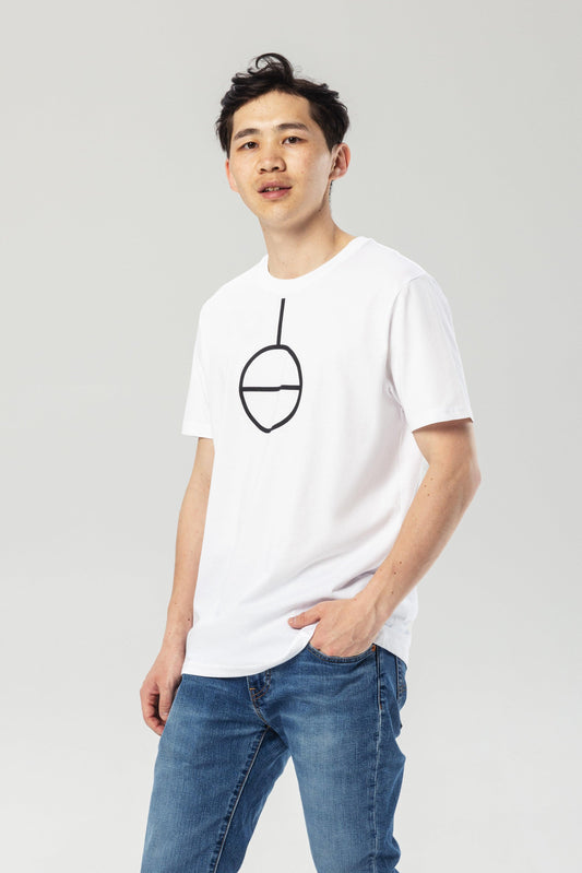 Genderless Symbol White Organic Cotton T-Shirt – Unisex
