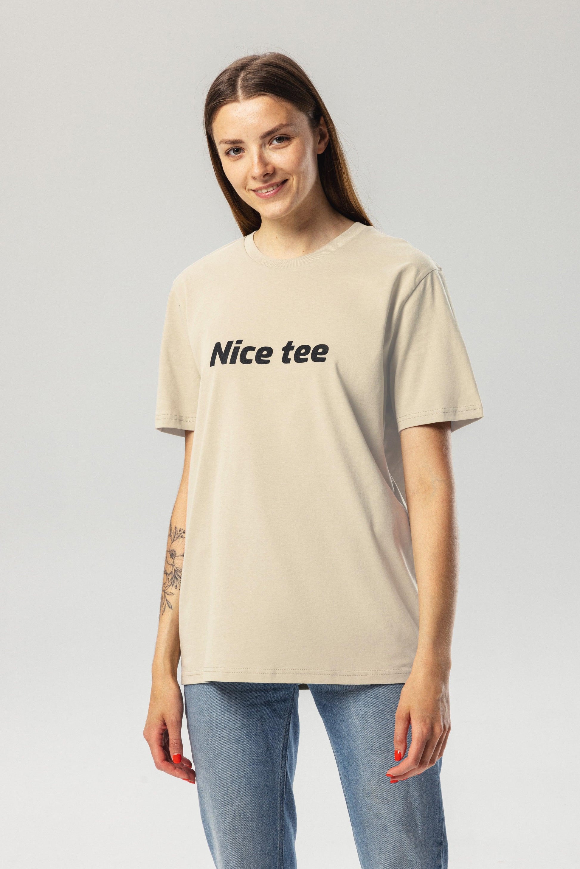 Nice Tee Desert Dust Organic Cotton T-Shirt – Unisex