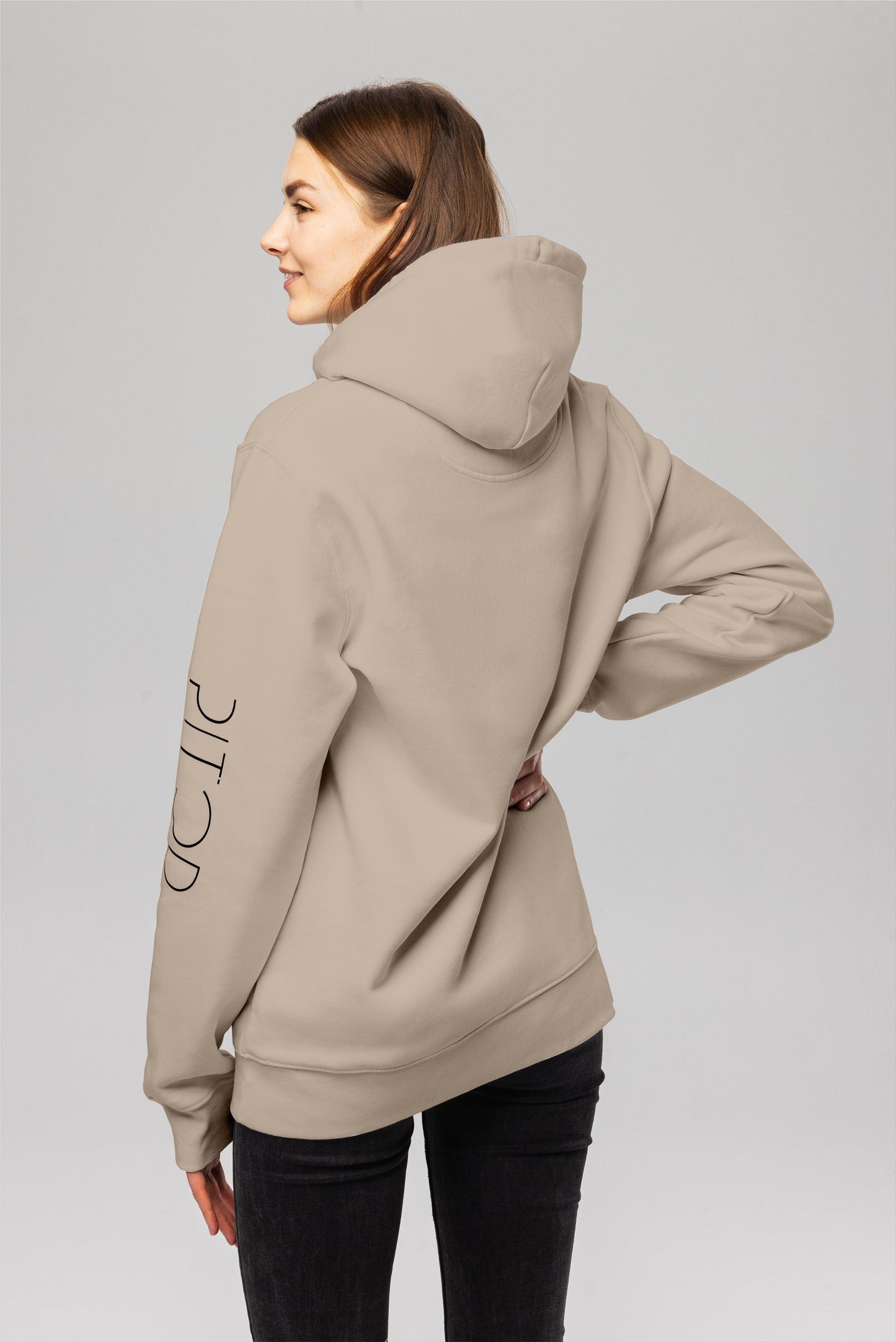 Pitod Sleeve Desert Dust Organic Cotton Hoodie – Unisex