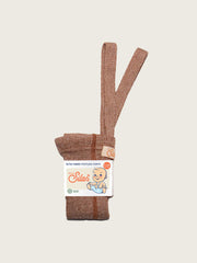Caramel Footless Tights with braces