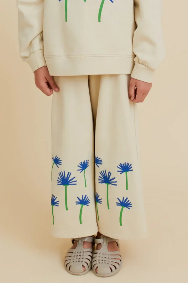 CORNFLOWER WIDE-LEG PANTS