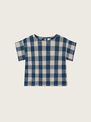 Pottery Blue Gingham Boxy T-shirt