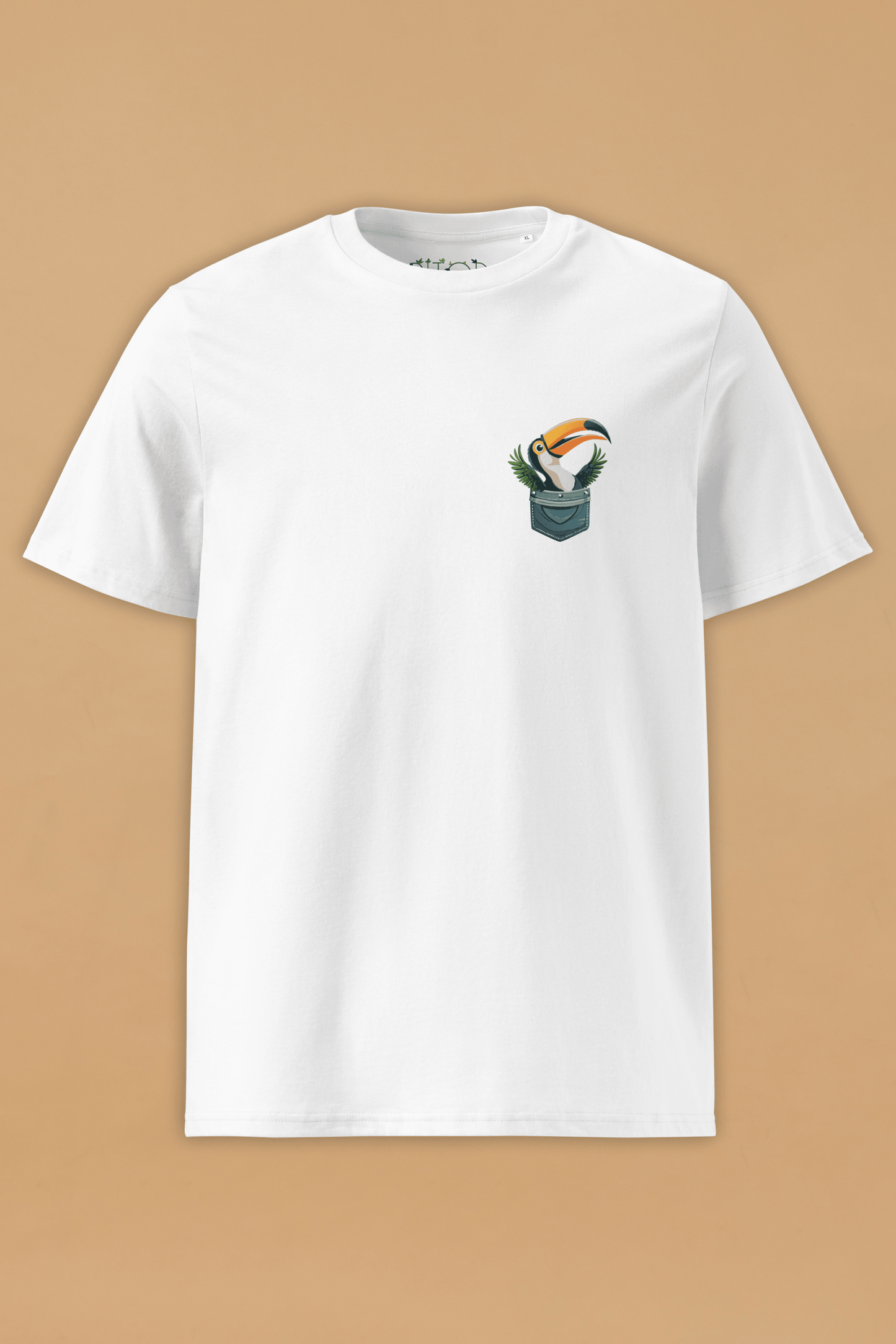 Toucan White Organic Cotton T-Shirt – Unisex