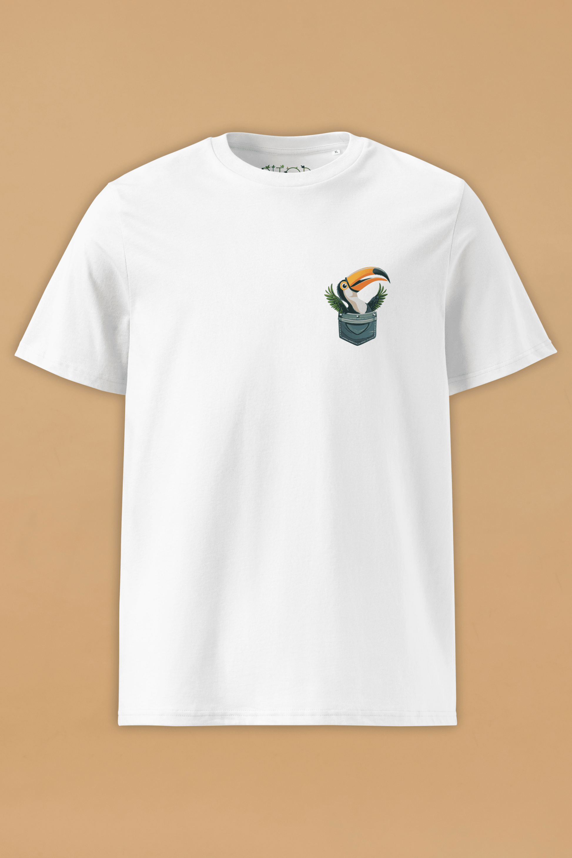 Toucan White Organic Cotton T-Shirt – Unisex