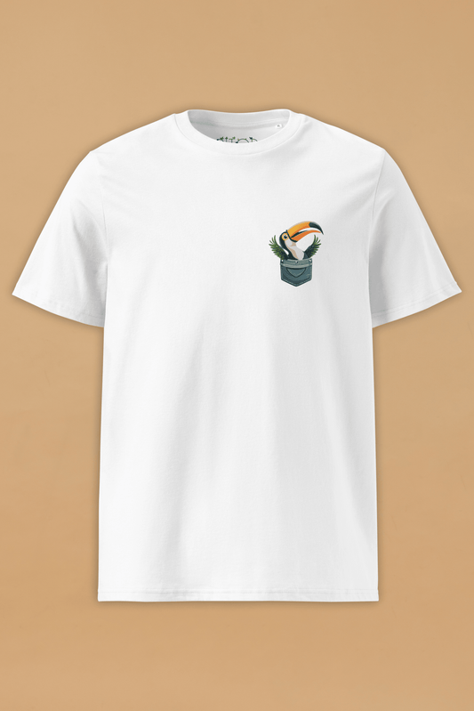 Toucan White Organic Cotton T-Shirt – Unisex