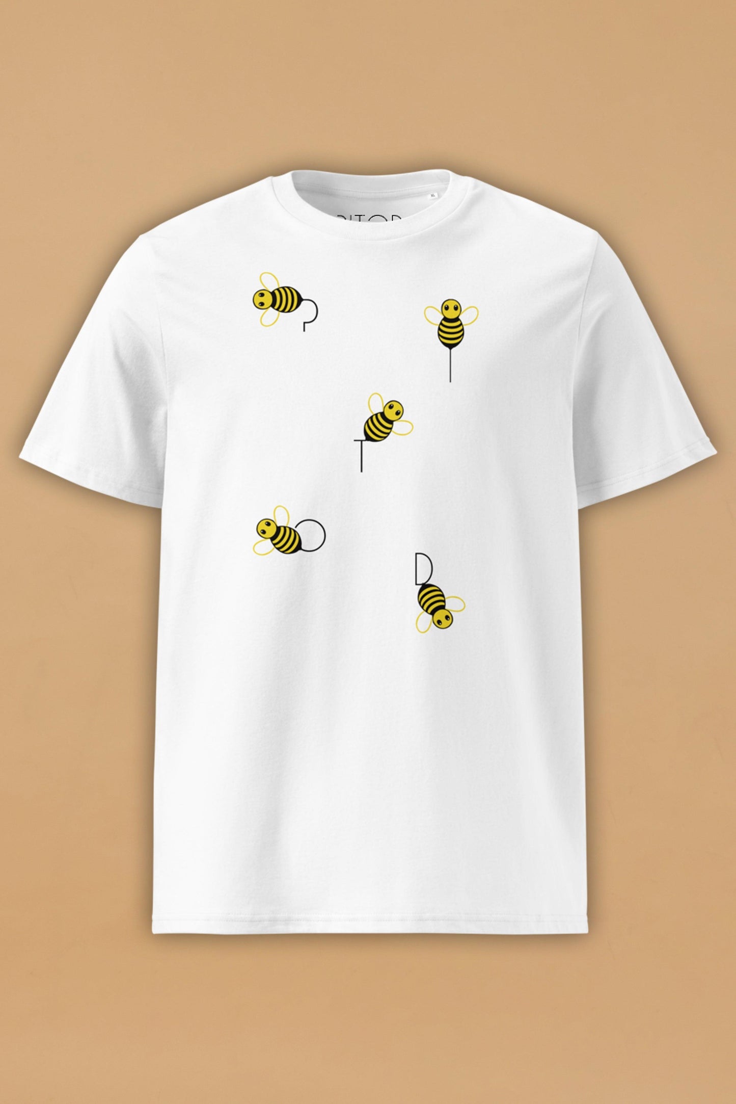 Bees White Organic Cotton T-Shirt – Unisex