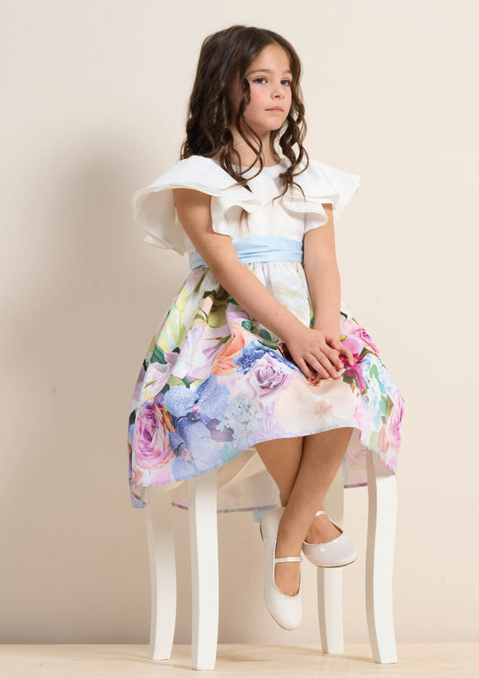Girls White Dress | Angel & Rocket
