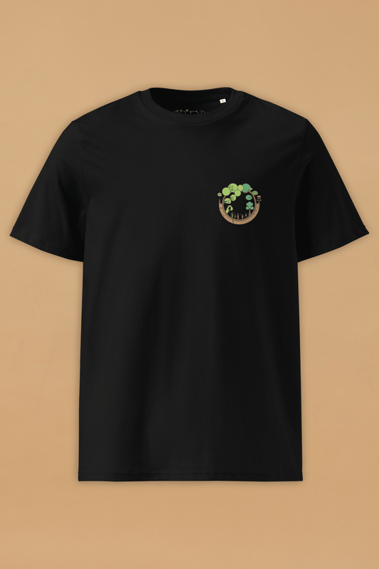 Circle of Life Black Organic Cotton T-Shirt – Unisex