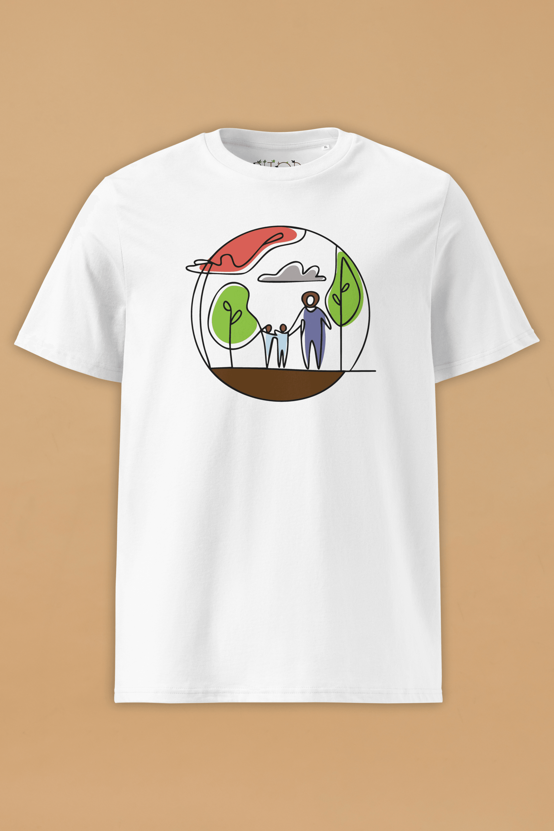 Rainforest Community White Organic Cotton T-Shirt – Unisex