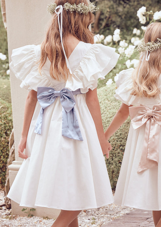 Taffeta Flower Girl Dress | Angel & Rocket