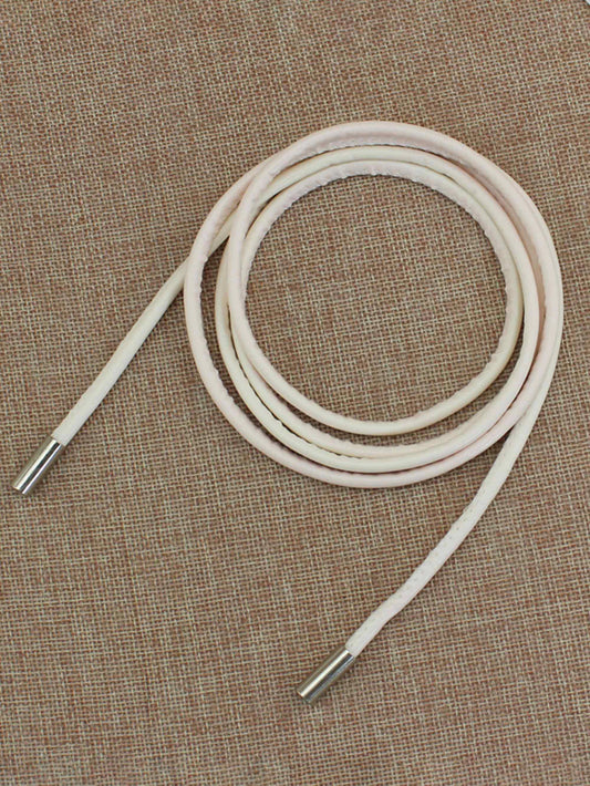 Minimalist Bow-Tie Waist Rope Belt - White / one-size