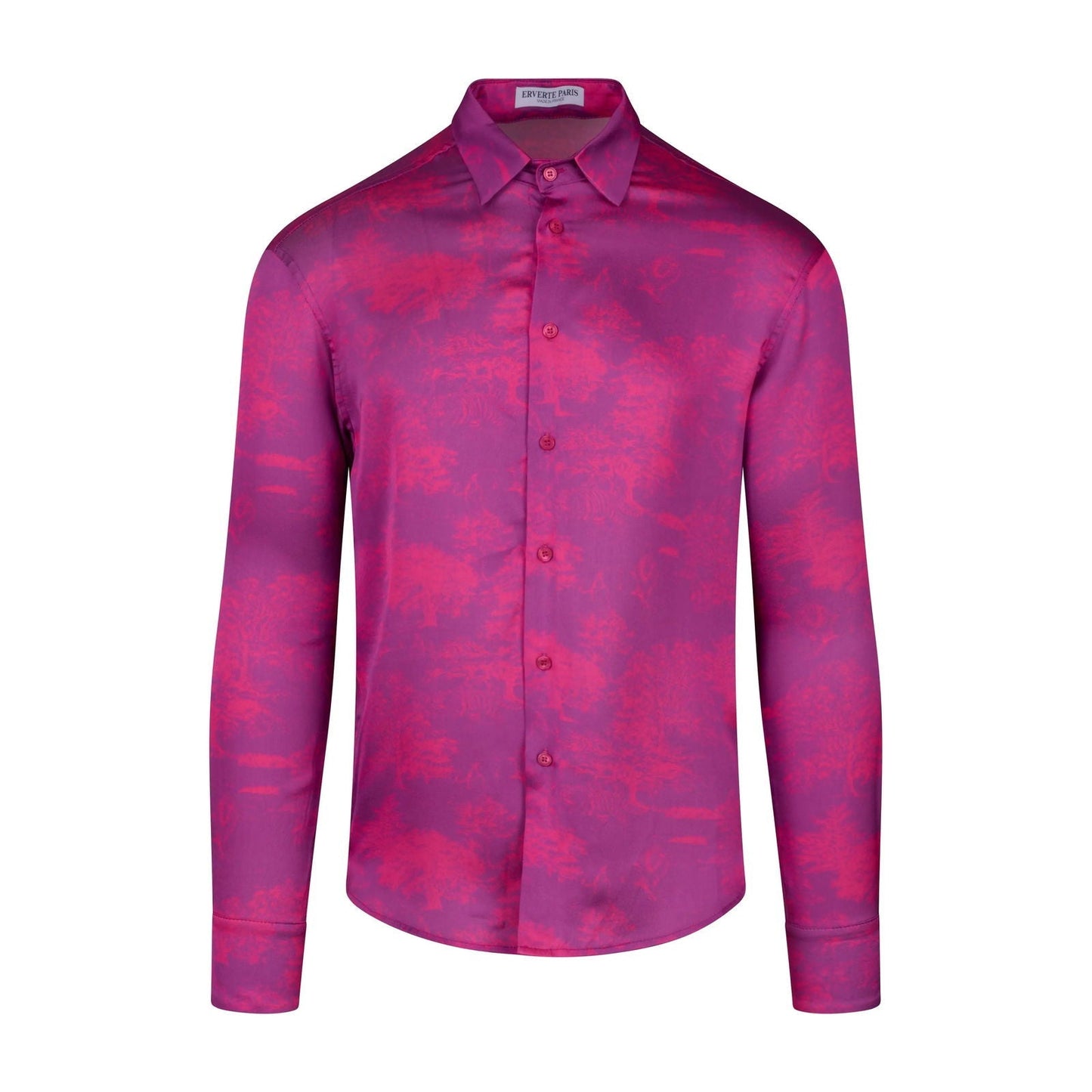 Chemise en soie avec imprimé de savane - Made en France