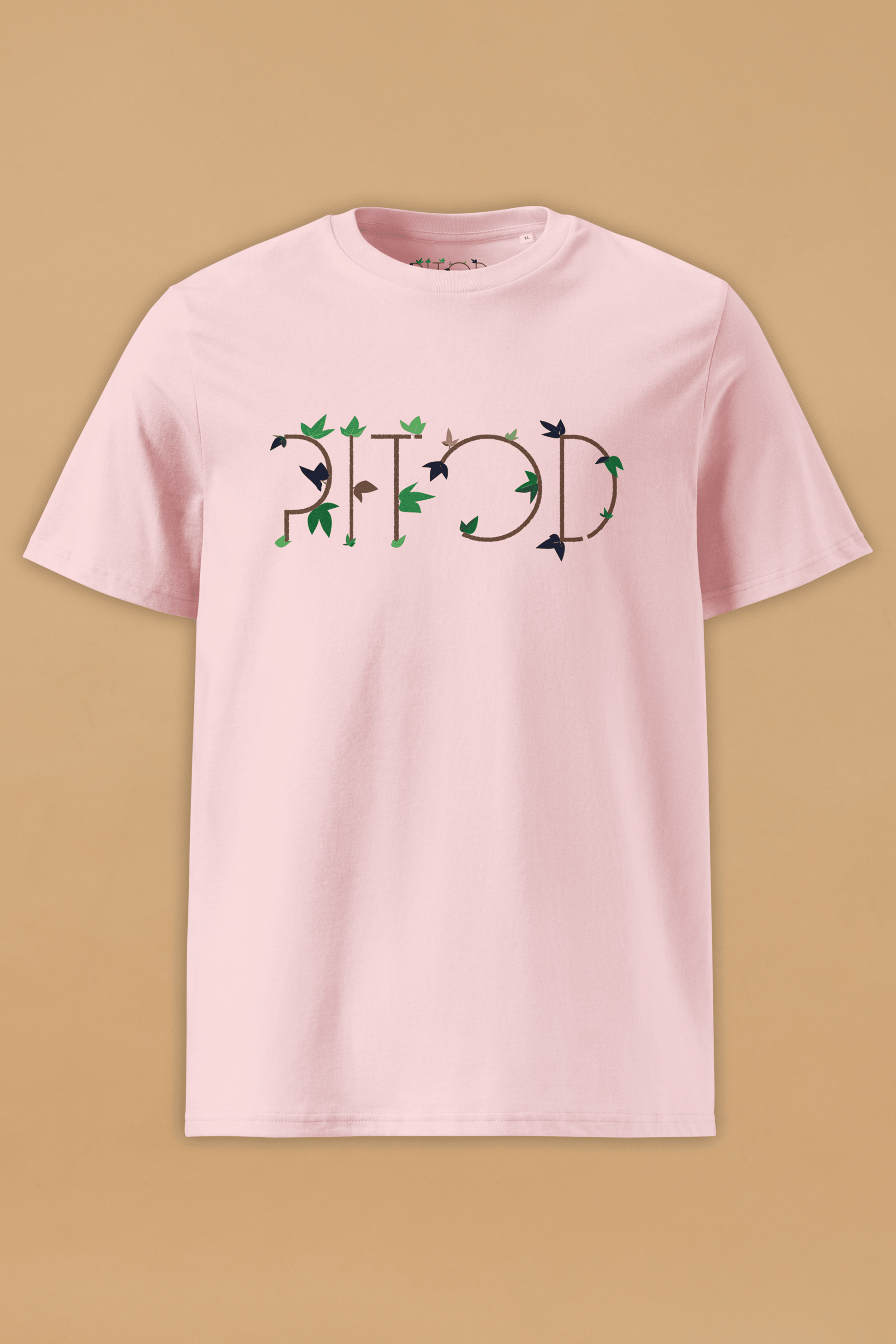 Rainforest Pitod Cotton Pink Organic Cotton T-Shirt – Unisex